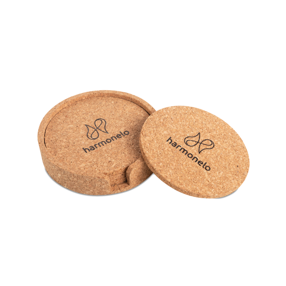 A set of cork coasters